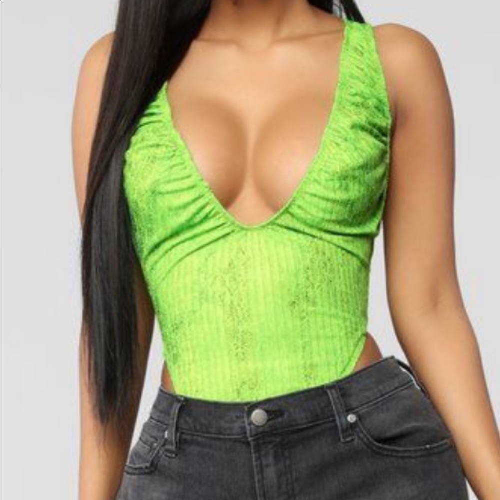 Line green snakeskin body suit BRAND NEW***